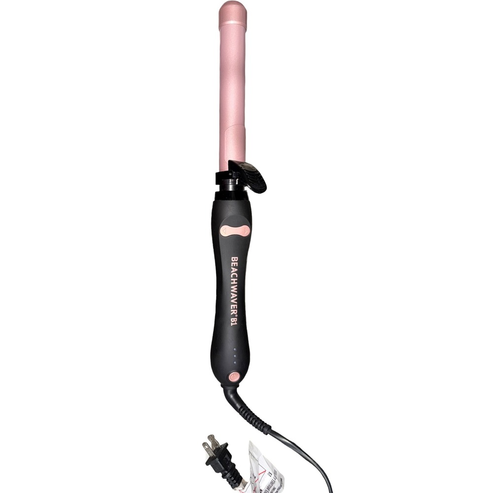 Beachwaver B1 BW160BX Rotating Curling Iron Midnight Rose 1" Tested Works